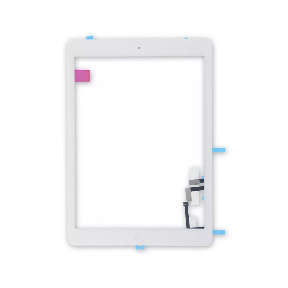 Digitiser with Home Button & Membrane For Apple iPad Air White